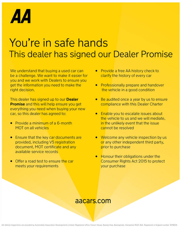 Trader Vans AA Dealer Promise